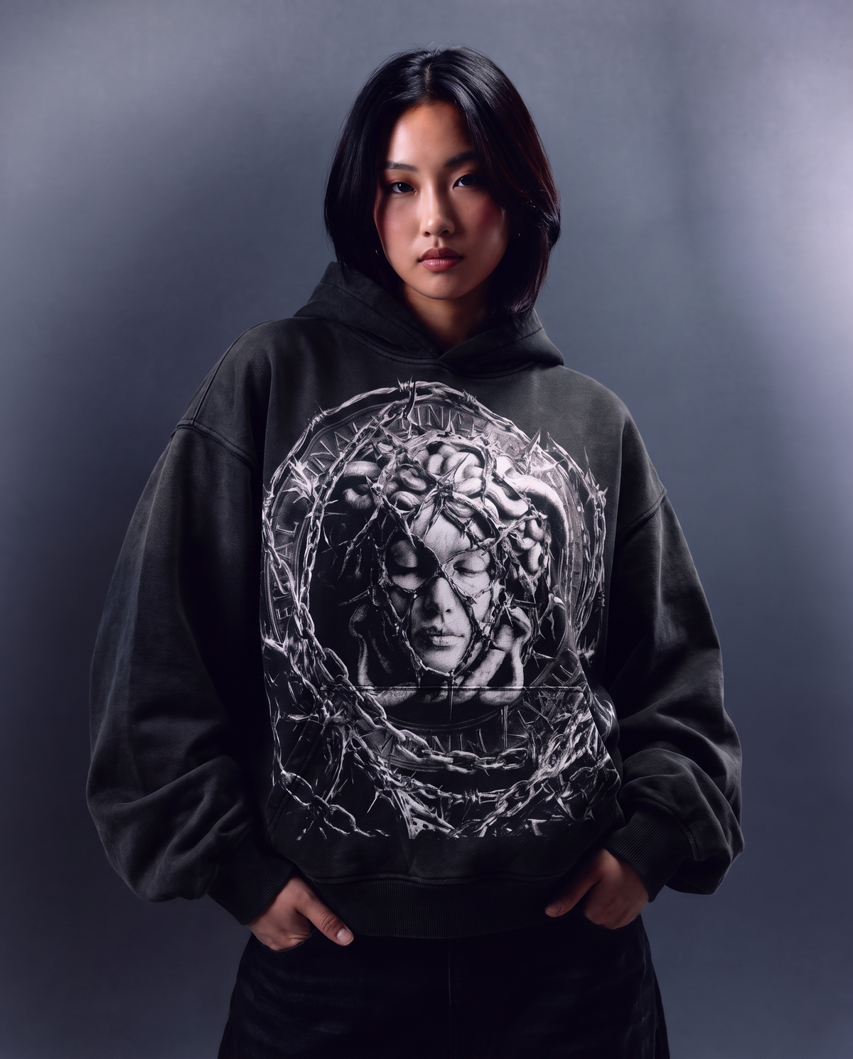 SILVER FREE WILL HOODIE