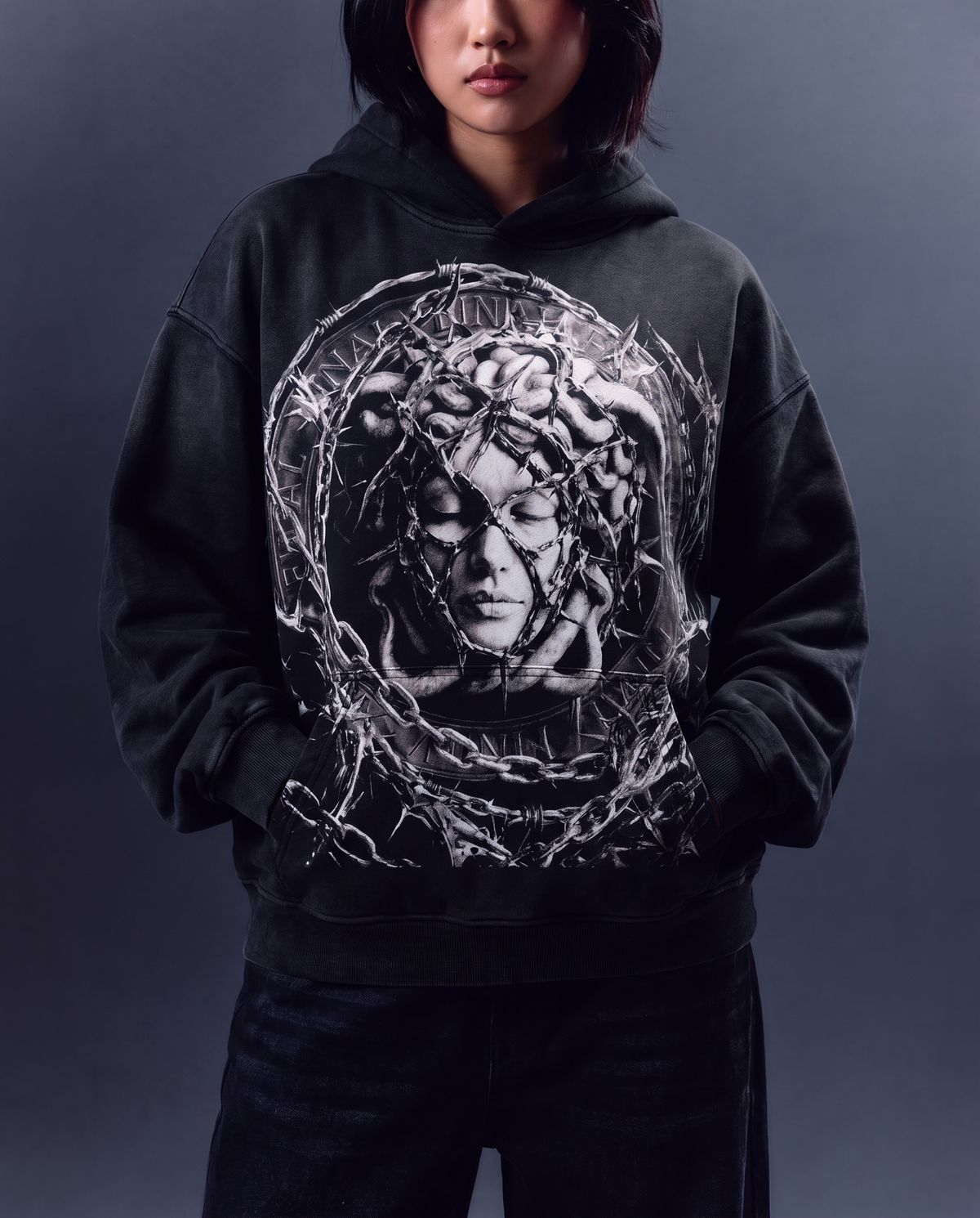SILVER FREE WILL HOODIE