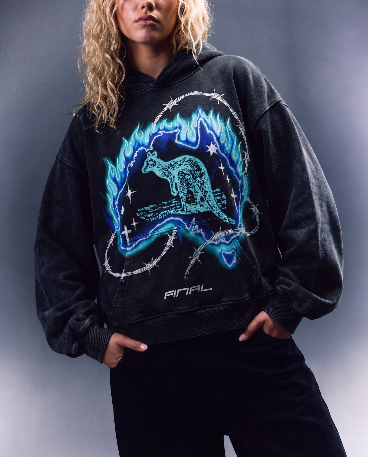 BLACK BLUE SOUL HOODIE