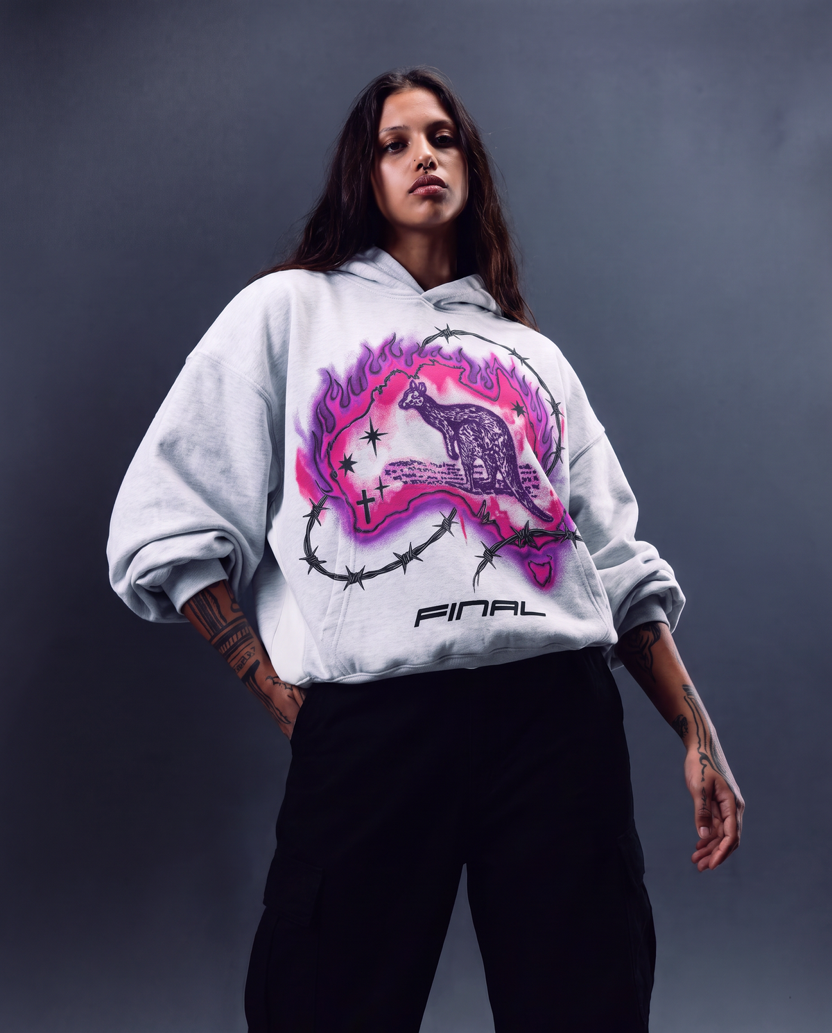 SOUL IN HOT-PINK HOODIE