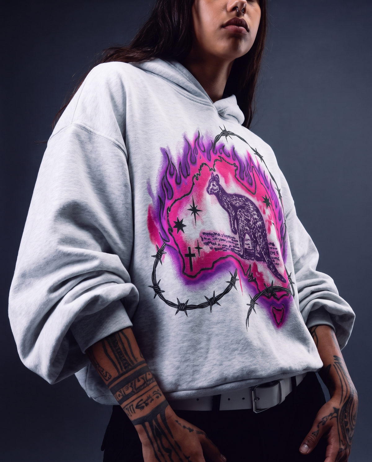 SOUL IN HOT-PINK HOODIE