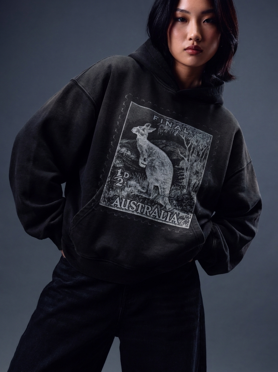 SUN FADED STAMP HOODIE