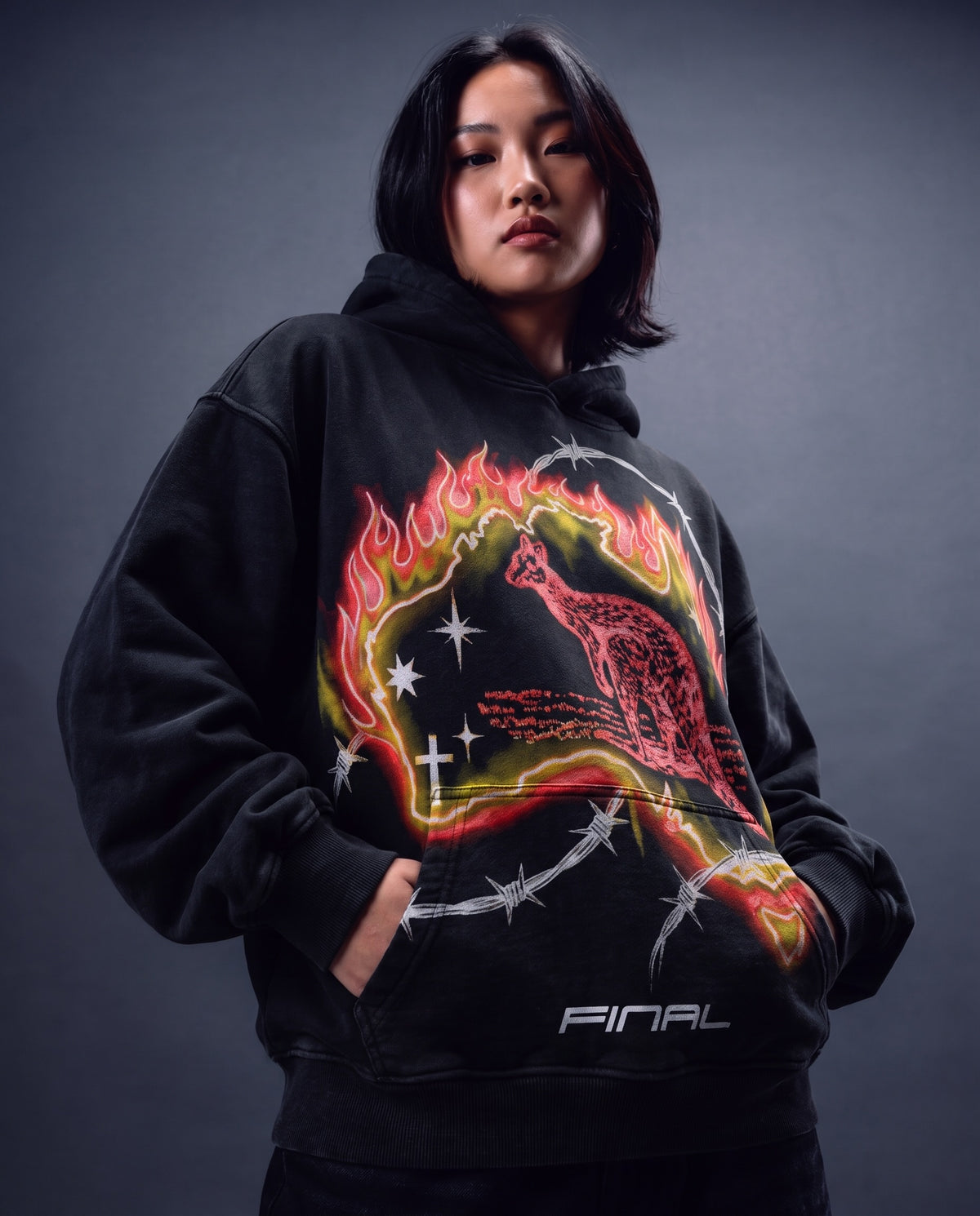 SOUL INVERTED RED HOODIE